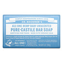 Dr. Bronner’s - Pure-Castile Bar Soap (Baby Unscented, 5 ounce) - Made with Organic Oils, For Face, Body and Hair, Gentle for Sensitive Skin and Babies, No Added Fragrance, Biodegradable, Vegan Dr. Bronner's