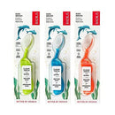 RADIUS Kidz Toothbrush Children's Right Hand BPA Free ADA Accepted Designed to Clean Teeth & Gums for Children 6 Years & Up - Green Blue Orange - Pack of 3 RADIUS