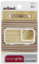 Scunci, No Damage Elastic Hair Ties, Blonde Scunci