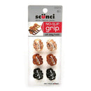 Scunci No-Slip Grip Mini Octopus Jaw Clips 6 ea (Pack of 2) Scunci