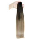 Fshine Tape in Hair Extensions Human Hair 22 Inch Tape in Balayage Hair Extensions Off Black 1B Fading to 8 And 22 Blonde Extensions 20 Pcs Invisible Tape in Hair Extensions 50 Gram Fshine Store