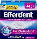 Efferdent Denture Cleanser Tablets | Complete Clean | Cleanser for Retainer and Dental Appliances | 44 Tablets Each | Pack of 3 efferdent Store