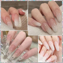 Jelly Milky White Nail Polish, Quick Dry, Fingernail Polish No UV Needed, Sheer Nail Polish for Women and Girls Infinity Warehouse