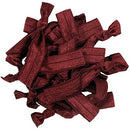 Hair Ties 20 Elastics Ponytail Holder Set No Crease Ribbon Bands (Maroon) Kenz Laurenz