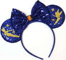 CLGIFT Peter Pan Flight Minnie Ears,Pick your color, Iridescent Minnie Ears, Silver gold blue minnie ears, Rainbow Sparkle Mouse Ears,Classic Red Sequin Minnie Ears (Peter) CLGIFT
