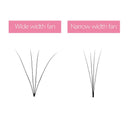 BEYELIAN Volume Fans Invisible Base Eyelash Extensions 0.07mm D Curl 4D Premade Fan Lashes Soft Short Stem Prefanned Semi Permanent Lash Extensions (0.07 D 9mm) BEYELIAN