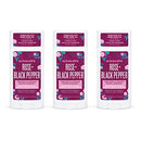 Schmidt's Aluminum Free Natural Deodorant for Women and Men, Rose + Black Pepper for Sensitive Skin with 24 Hour Odor Protection, Certified Cruelty Free, Vegan Deodorant, 3.25oz, 3 pack Schmidt's