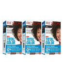 Revlon Total Color Permanent Hair Color, Clean and Vegan, 100% Gray Coverage Hair Dye, 30 Darkest Brown, 10.2 oz (Pack of 3) REVLON