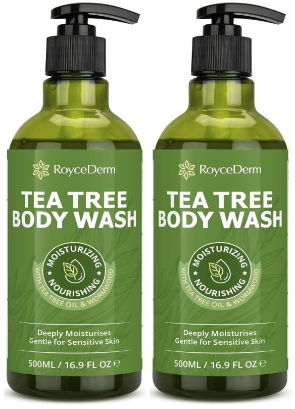Antifungal Body Wash & Soap, Tea Tree Body Wash, Antibacterial Body Wash & Soap, Back Acne Body Wash, Natural Body Wash With Tea Tree Oil For Jock Itch, Back Acne, Athletes Foot, Body Odor, Nail Fungus, Ringworm, & Eczema - 16.9 Fl Oz Infinity Warehouse