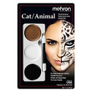 Mehron Makeup Tri-Color Halloween Makeup Palette (CAT/ANIMAL) Mehron