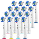 Professional White Replacement Brush Heads w/ 3D Whitening, Compatible with Oralb Braun Electric Toothbrush- 16 Pro Style- Fits The Oral-B Kids Care 1000 Etc. Alayna