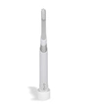 quip Adult Electric Toothbrush - Sonic Toothbrush with Travel Cover & Mirror Mount, Soft Bristles, Timer, and Metal Handle - Silver Quip