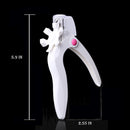 New Acrylic Adjustable Nail Clipper,Artificial Fake Stainless Steel Nail Trimmer,JASSINS False Nail Art Manicure Project (White) JASSINS