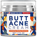 Butt Acne Clearing Cream, Thigh Acne Clearing treatment, Made in USA, Clears Acne, Pimples, and Dark Spots for the Buttocks and Thigh Area. Moisture, Heal and Recover with noticeable result in 4 days BellamiLuxx