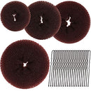 Teenitor 4pcs Hair Bun Maker-Brown Teenitor