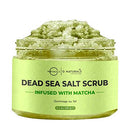 O Naturals Mens Exfoliating Matcha & Bergamot Scrub, for Face Body & Foot. Anti-Aging Mens Skin Care Routine. Blackhead & Helps Acne Pore Minimizer Ultra Hydrating Organic Oils 8.45oz O Naturals