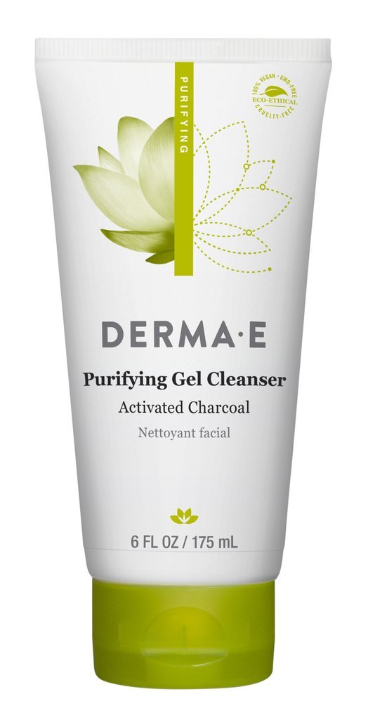DERMA E Purifying Gel Cleanser, Activated Charcoal, 6oz DERMA-E