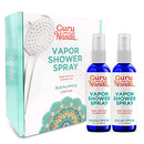 GuruNanda Eucalyptus Shower Spray Aromatherapy (4 Fl.Oz), Daily Shower Spray Mist - Luxury Home Spa with Pure Eucalyptus Essential Oil Spray, Sinus and Congestion Relief, Vapor Spa Mist - 2 Pack GuruNanda