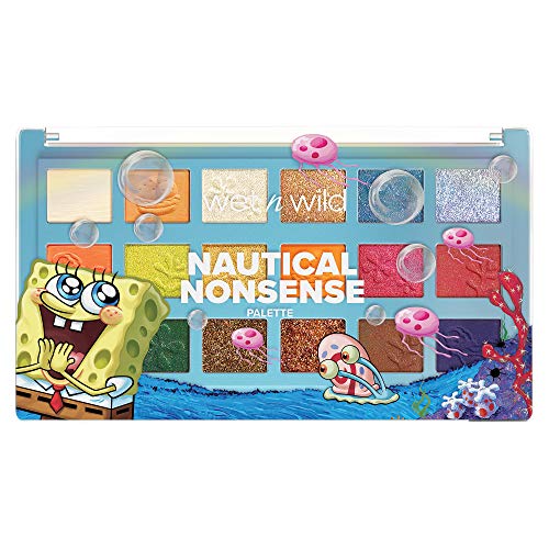 Wet n Wild Palette SpongeBob Squarepants Makeup Eyeshadow and Makeup Pigment Set 1114233, Nautical Nonsense, 0.82 Ounce Wet n Wild
