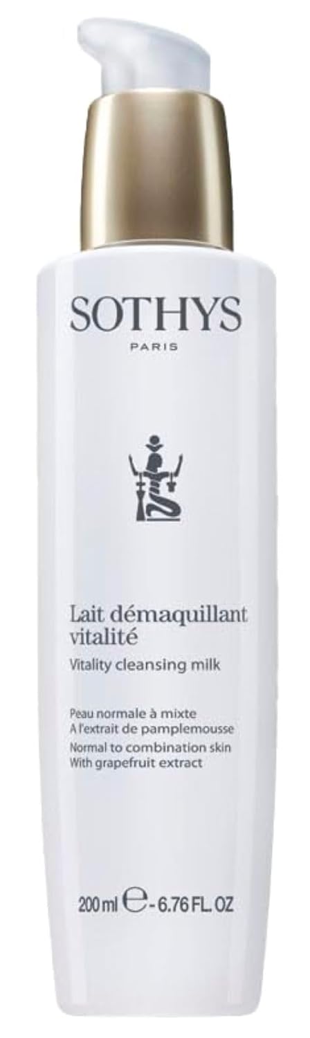 SOTHYS Vitality Cleansing Milk | Refreshing Daily Face Cleanser | Hydrating Grapefruit Extract for Normal or Combination Skin Infinity Warehouse