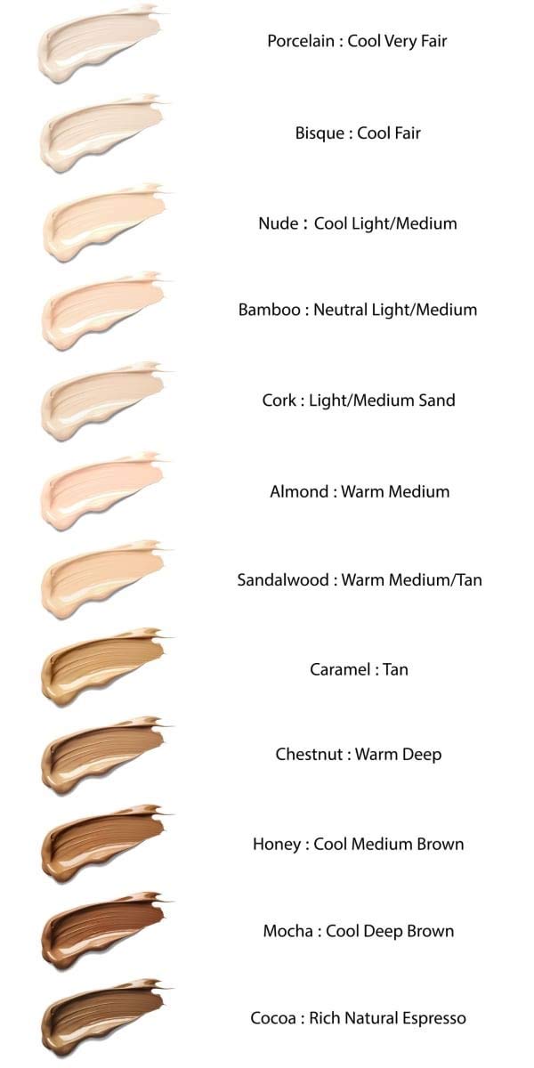 Mom's Secret 100% Natural Foundation, Organic, Vegan, Aloe Based, Natural Sun Protection, Gluten Free, Cruelty Free, Made in the USA, 1FL Oz. (Porcelain) Mom's Secret