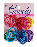 Goody Girls Ouchless Mixed Pack Elastics, 2 mm (45 Count) GOODY