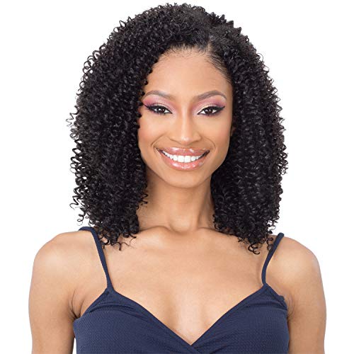 Organique Mastermix Synthetic Clip In 9PCS Extension - COILY WATER (1B Off Black) ORGANIQUE