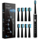 Sonic Electric Toothbrush for Adults, PHYLIAN High Power Rechargeable Toothbrushes, Sonic Toothbrush with 3 Hours Fast Charge for 60 Days PHYLIAN