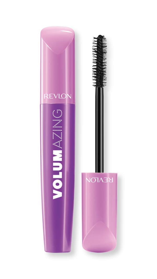 Revlon Volumazing Mascara, Oversized Brush for Thick, Fluffy, Fanned-Out Eye Lashes, Long Lasting, Blackest Black (901), 0.3 oz REVLON