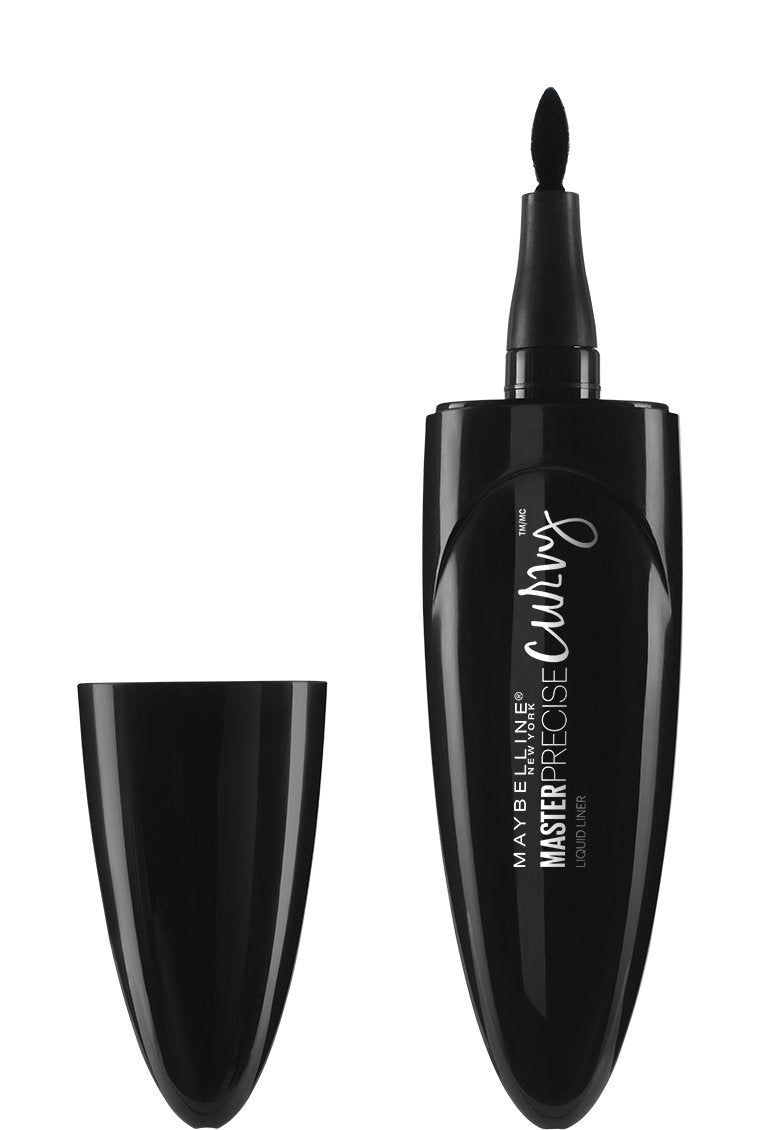 Maybelline New York Master Precise Curvy Liquid Eyeliner, Black, 0.01 oz. Maybelline New York