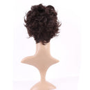 S-noilite Short Brown Curly Hair Wig Women Natural Fluffy Cosplay Daily Party Costume Full Wigs S-noilite