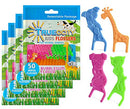 Trueocity Kids Dental Flossers 4 Pack (200 Total), Cute Animal Shapes Makes Flossing Fun, Dental Floss Glides Easy Between Teeth, Flosser Helps Prevent Tooth Decay & Gum Disease, Bubble Gum Flavored Trueocity
