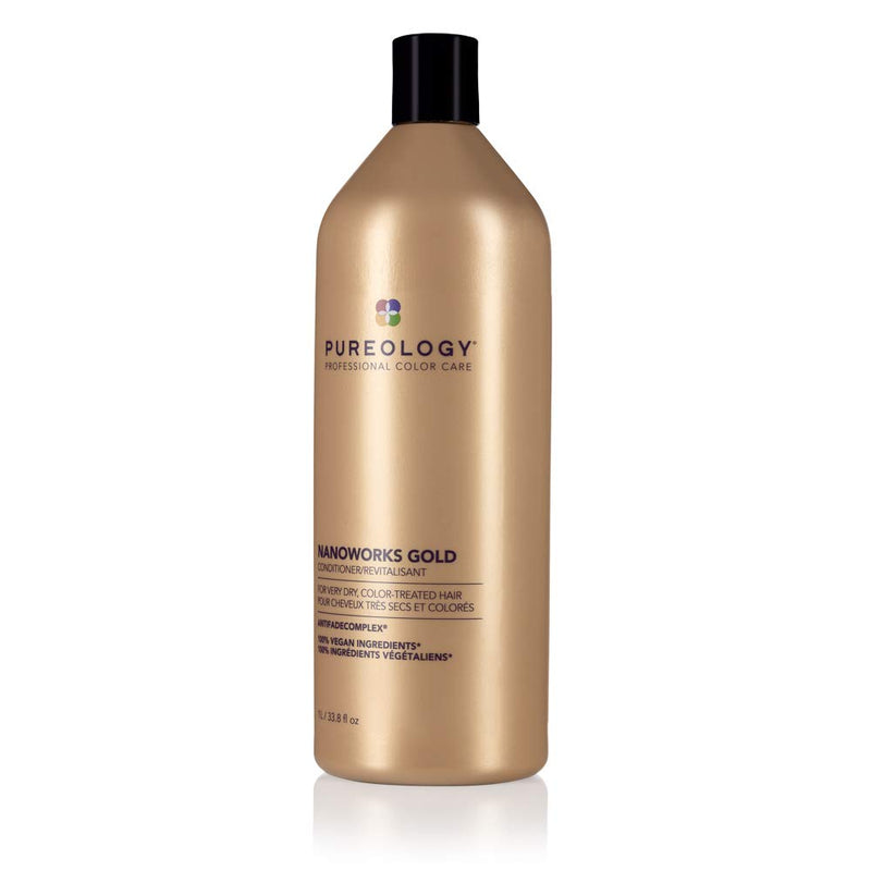 Pureology Nano Works Gold Conditioner Revitalisant | Youth-Renewing Formula for Color Treated Hair | Sulfate-Free | Vegan martinandmark.com