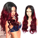4x4 Inch Lace Front Wig Body Wave 1 Piece, 100% Unprocessed Human Hair Lace Closure Wigs with Baby Hair, Natural Color Bodywave Wavy Curl Wigs 150% Density (14", 1B, 150%) ALISFEEL