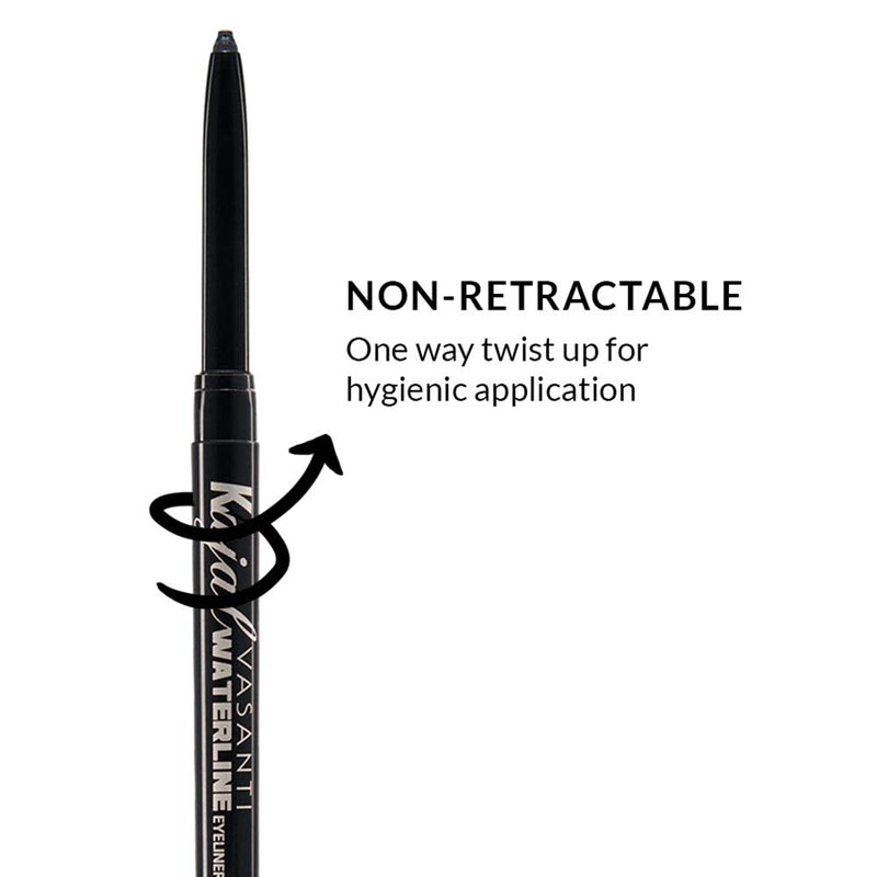VASANTI Kajal Waterline Eyeliner Pencil - Long-lasting, Waterproof, Smudge-proof, Safe for Sensitive Eyes, Waterline Eye Liner - Opthalmologist Approved and Tested (Ice Blue) Vasanti Cosmetics