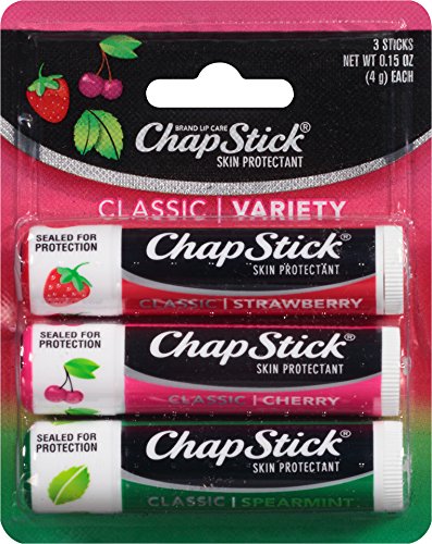 ChapStick Classic Lip Care Skin Protectant 0.15 Ounce, 3 Count (Pack of 1) ChapStick