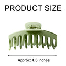 Big Claw Clips 4 Inch Nonslip Hair Clip Banana Large matte rubber for Women and Girls Think Curly Hair French Design Accessories (4 Packs) Aileam