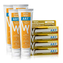 Pearlie White Active Remineralization Fluoride Free Toothpaste | 3.8oz/110gm |Pack of 4 Pearlie White