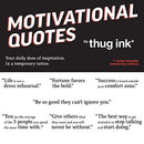 Motivational Quotes by Thug Ink® - 7 Temporary Tattoos ~ Daily Motivational Quotes ~ Inspirational Quotes ~ Water-transfer Tattoos Thug Ink