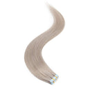 Tape in Hair Extensions Human Hair Grey Grade 6A 16-22inch Double Side Tape Seamless Skin Weft Natural Hair Extensions Long Straight Silky 16" / 16 inch 50g MY-LADY