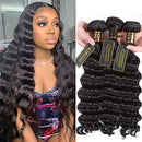 QTHAIR 12a Brazilian Loose Deep Wave Human Hair Wigs Bundles for Black Women (18" 20" 22", Hair Bundles) QTHAIR