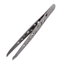 Stainless Steel Slant Tip Tweezer - The Best Professional Precision Eyebrow Tweezers,Surgical Grade Stainless Steel for Professional Eyebrow Shaping and Facial Hair Removal 1PC Haoweida