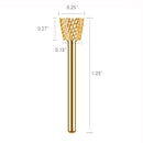 MelodySusie 4 Week Inverted Backfill Nail Drill Bit 3/32'', Professional Tungsten Carbide Nail Bit for Acrylic Hard Gel Nail Smile Line Craving, Two Way Rotate, Manicure Nail Salon Supply (Medium) MelodySusie
