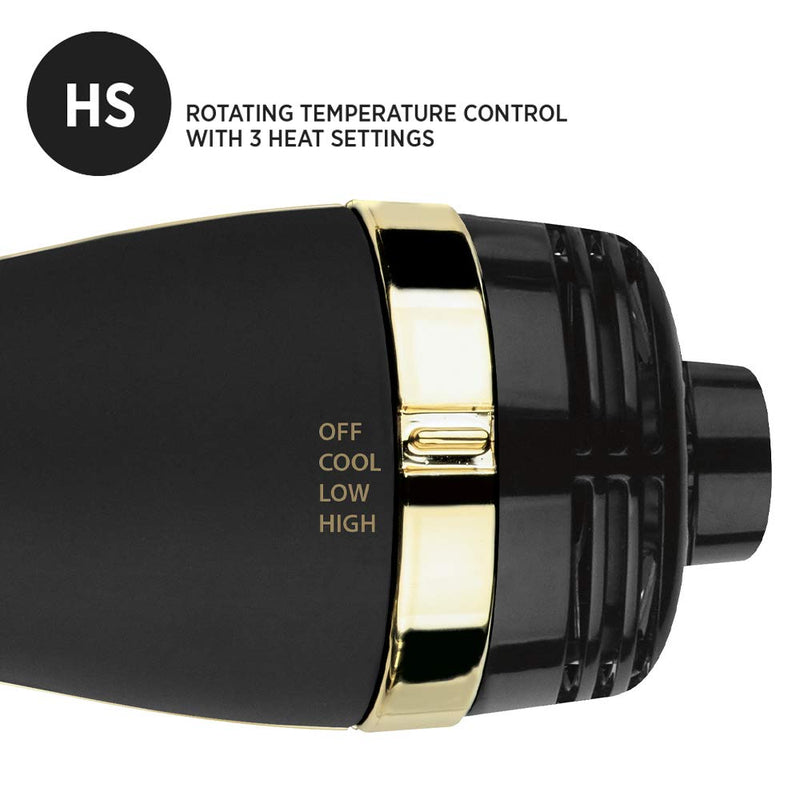 HOT TOOLS Pro Artist 24K Gold One Step Volumizer Hair Dryer and Hot Air Brush HOT TOOLS