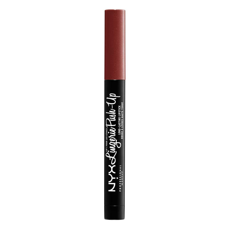 NYX PROFESSIONAL MAKEUP Lip Lingerie Push-Up Long Lasting Plumping Lipstick - Seduction (Reddish Brown Nude) NYX PROFESSIONAL MAKEUP
