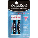Chapstick Classic Medicated Lip Balm & Skin Protectant Tube, Relieves Chapped Lips, 0.15 Ounce Each (1 Blister Pack of 2 Sticks), 2 Count (Pack of 1) Chapstick