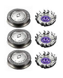 NEW Set of 3 Replacement Shaver Heads Compatible with Philips Norelco HQ56 HQ55 HQ4 HQ3 by RazorShop USonline911