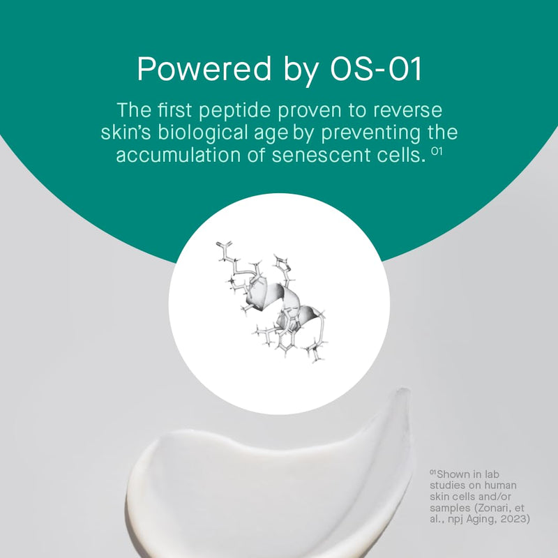 oneskin FACE & EYE OS-01 Peptide Topical Supplement | Skin Longevity Age Reversal Moisturizer and Eye Cream Infinity Warehouse
