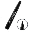 Beard Pencil Filler for Men - Easy to Apply, Waterproof Beard Filler - Beard, Mustache and Eyebrow Color and Shape Enhancer - With Micro Fork Tips (Black) ECCO PURE