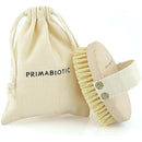 Primabiotic Body Massage Brush with Pouch – Eco-Friendly Product from Europe – Beech Wood & Agave Fibers – Oval Handle with Cotton Strap – Ideal for Dry Massage and Cellulite Reduction Infinity Warehouse